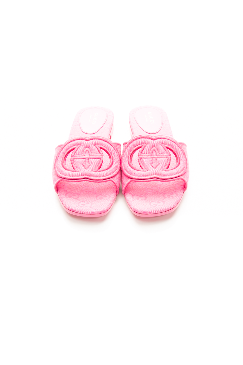 Interlocking G Slide Sandals - Size 36.5