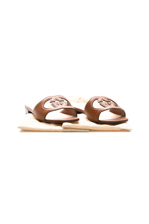 Interlocking G Slide Sandals - Size 42