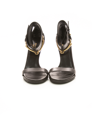 Ursula Horsebit Ankle Strap Sandals - Size 35