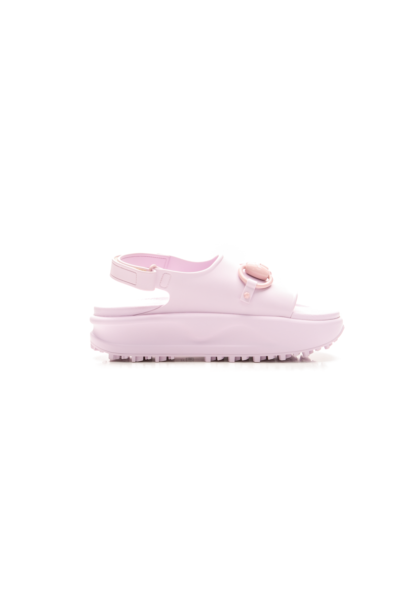 Horsebit Rubber Slingback Sandals - Size 38