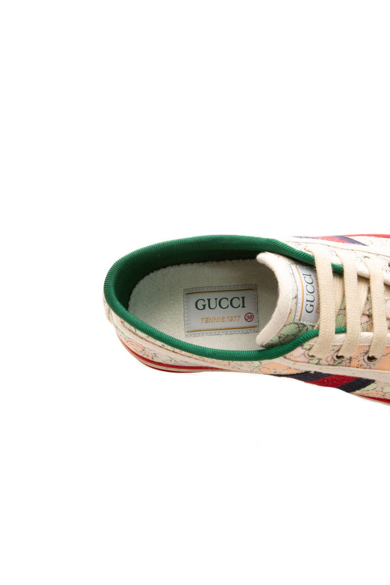 Floral Canvas 1977 Tennis Sneakers - Size 38