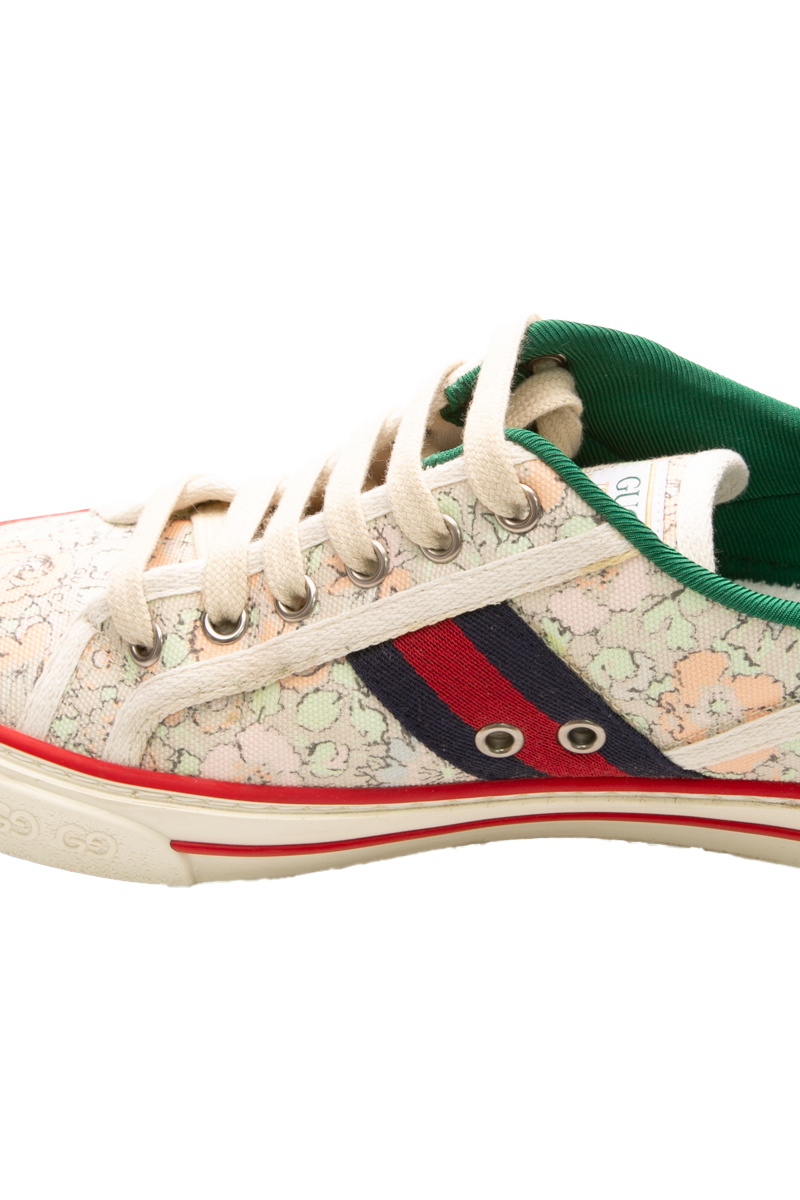 Floral Canvas 1977 Tennis Sneakers - Size 38
