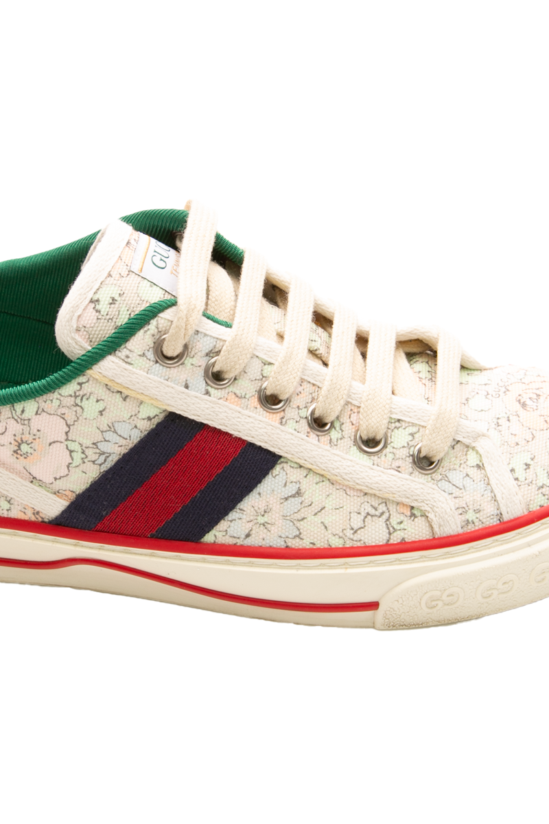 Floral Canvas 1977 Tennis Sneakers - Size 38