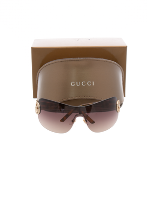 Rimless Shield Sunglasses