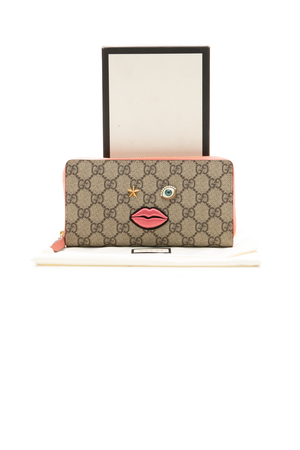 Face Zip Around Wallet