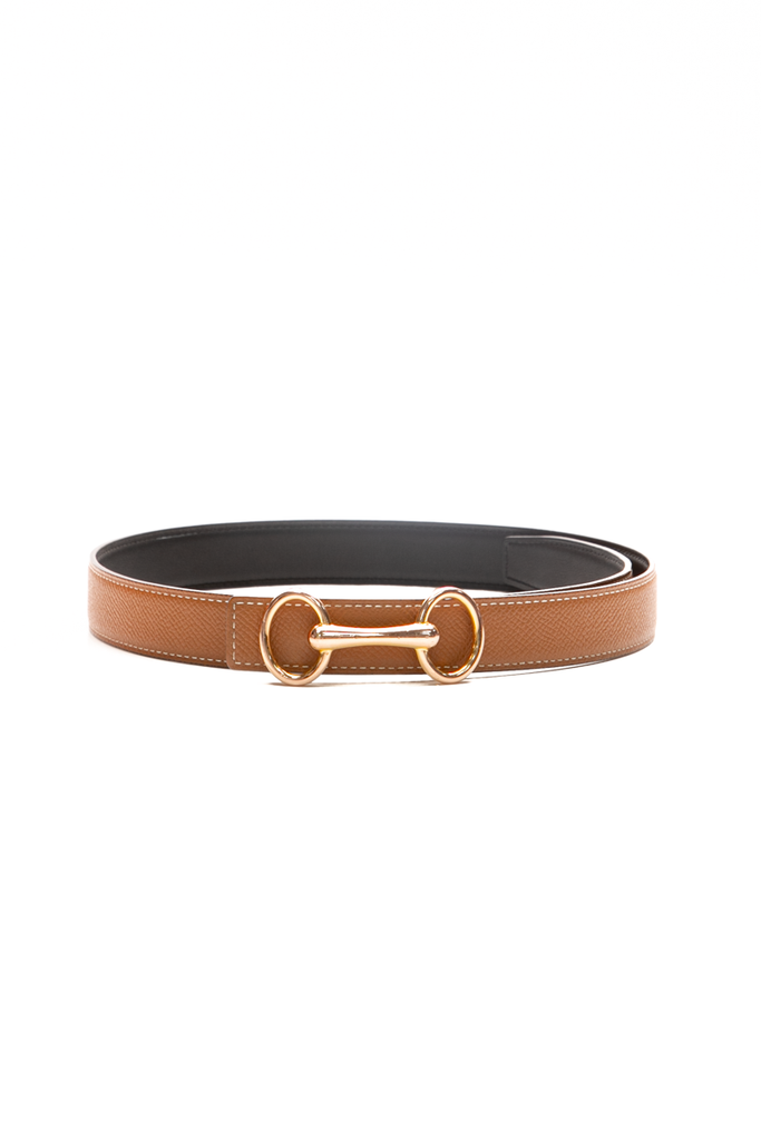 Hermes Reversible Heritage Buckle Belt - Size 70 - Couture USA