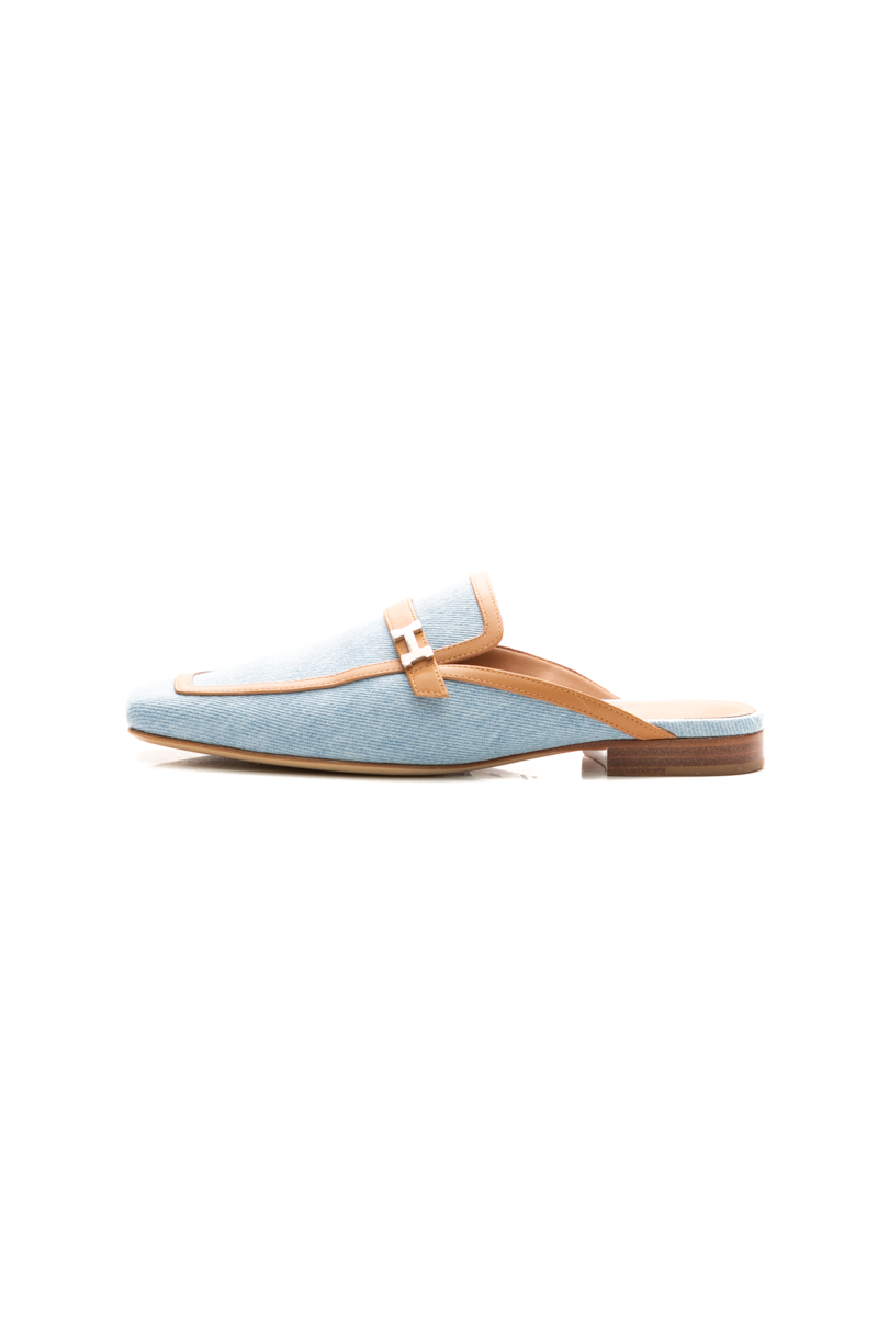 Hermes Denim Groupie Mules - Size 36 - Couture USA