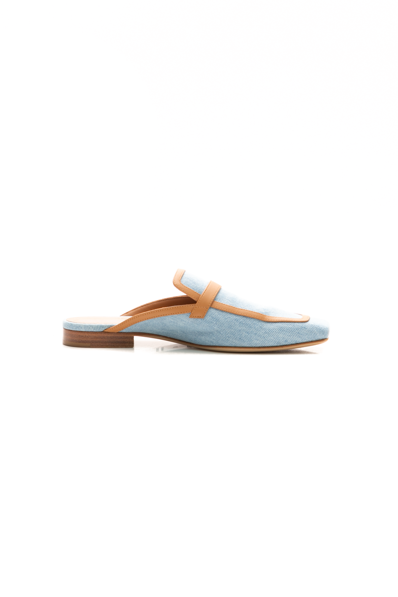 Denim Groupie Mules - Size 36