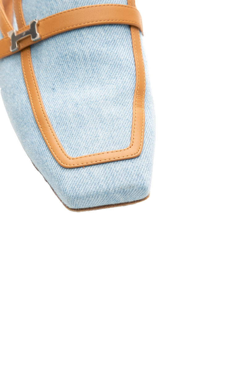 Denim Groupie Mules - Size 36