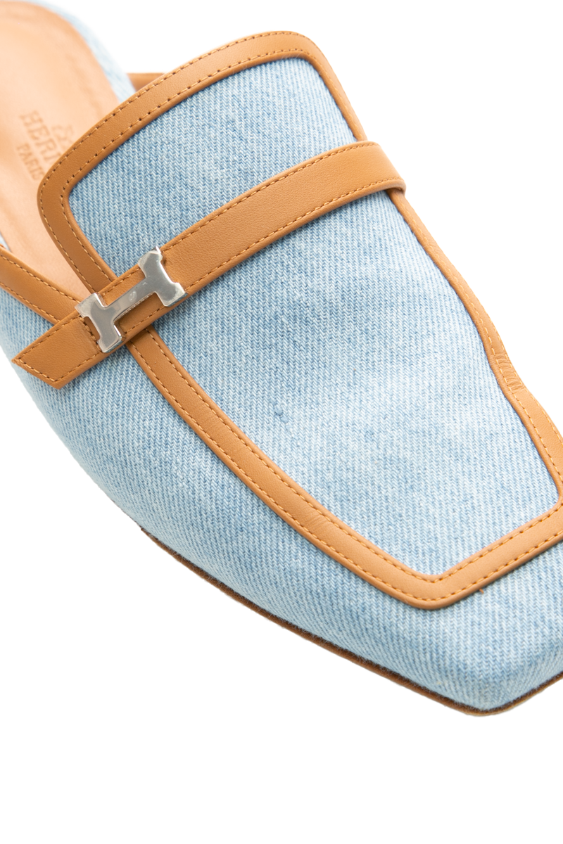 Denim Groupie Mules - Size 36