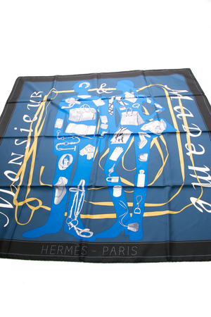Monsieur Et Madame Silk Scarf