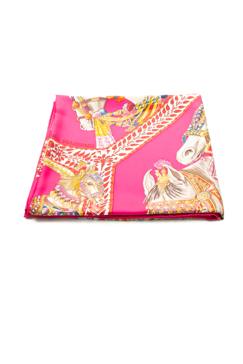 Hermes-La-Danse-du-Cheval-Marwari- Silk-Scarf-297059