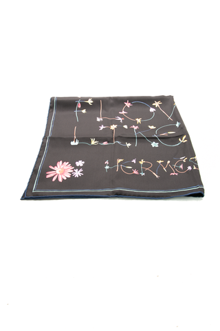 Hermes-"I-Like-Flowers"-Silk-Scarf-298540