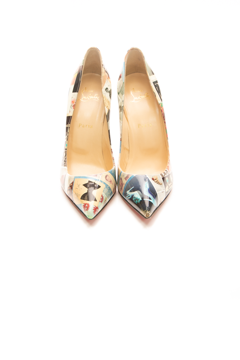 Portrait Print Pumps - Size 39.5