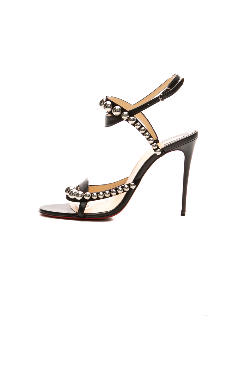 Christian Louboutin Galeria 100 Studded Sandals - Size 38.5