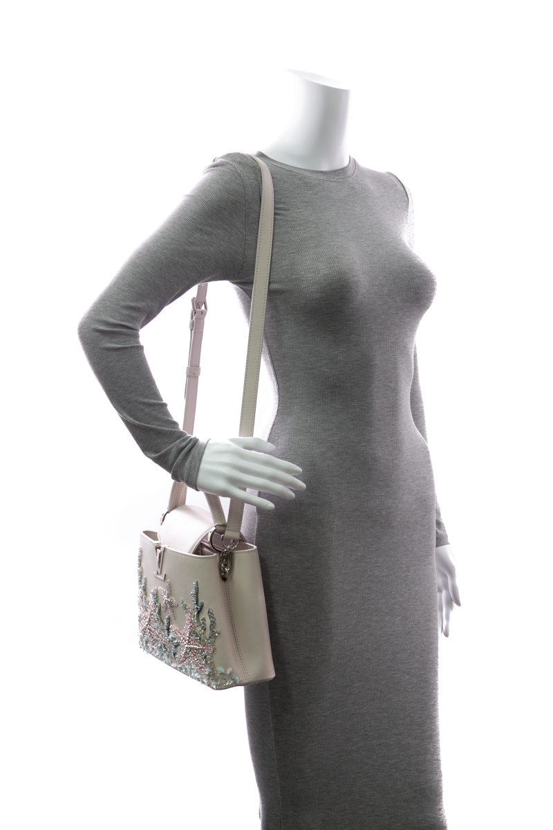Undersea Beaded Capucines BB Bag