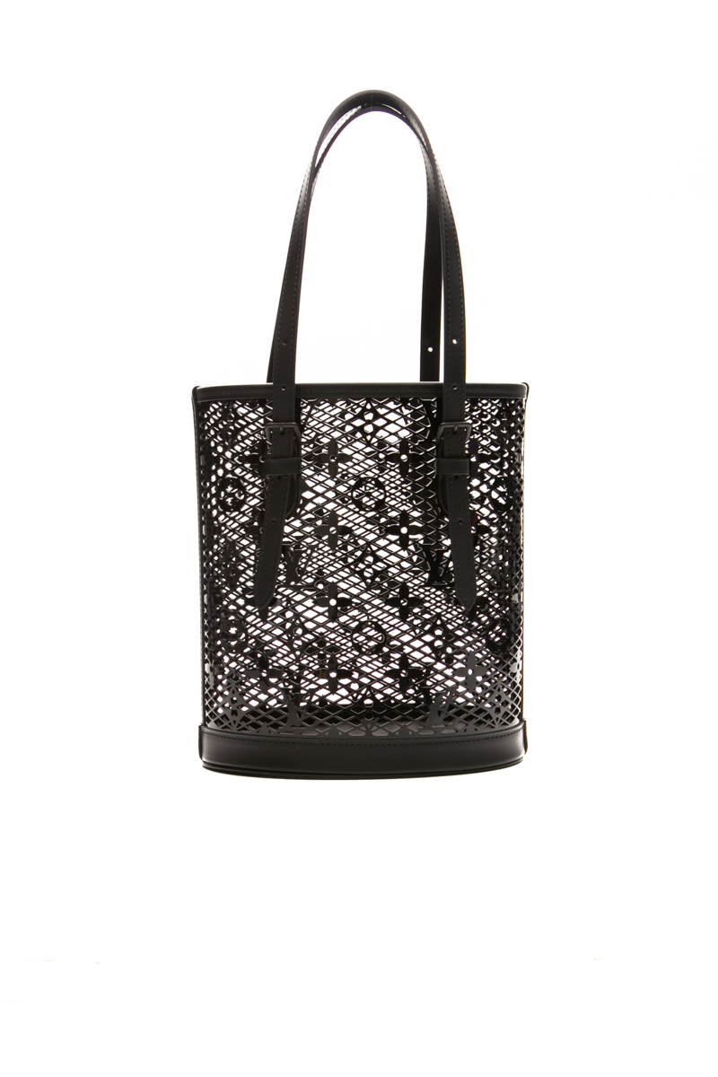 Monogram Lace PM Bucket Bag