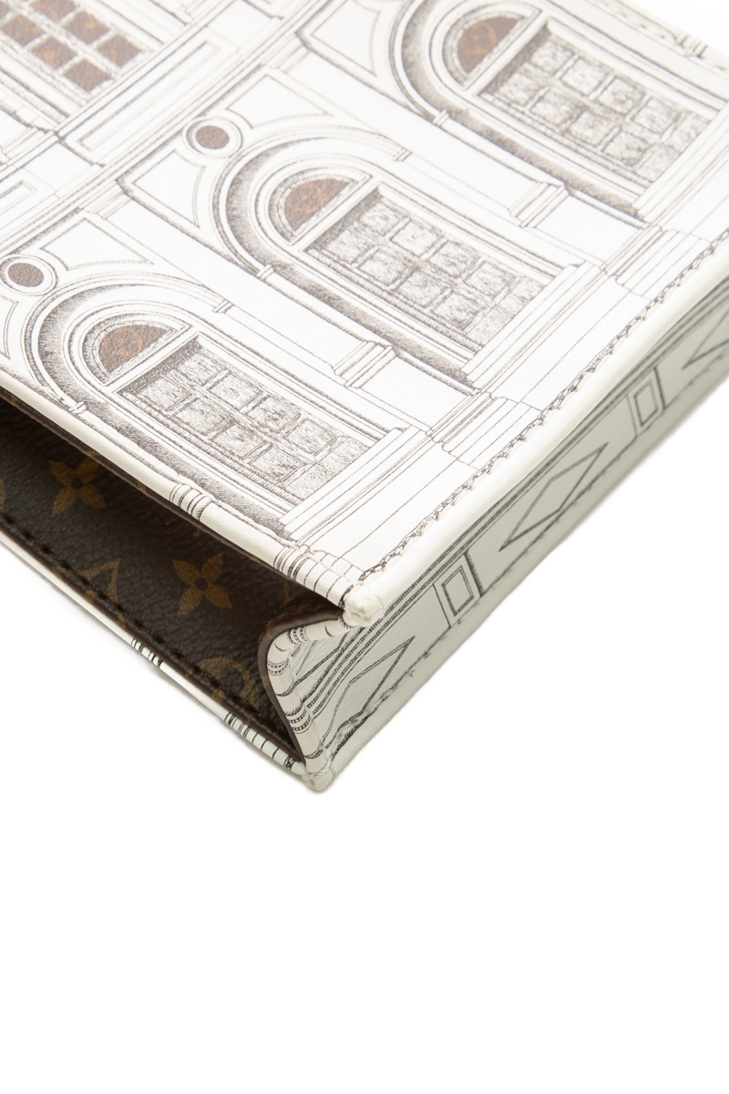 x Fornasetti Architettura Petit Sac Plat