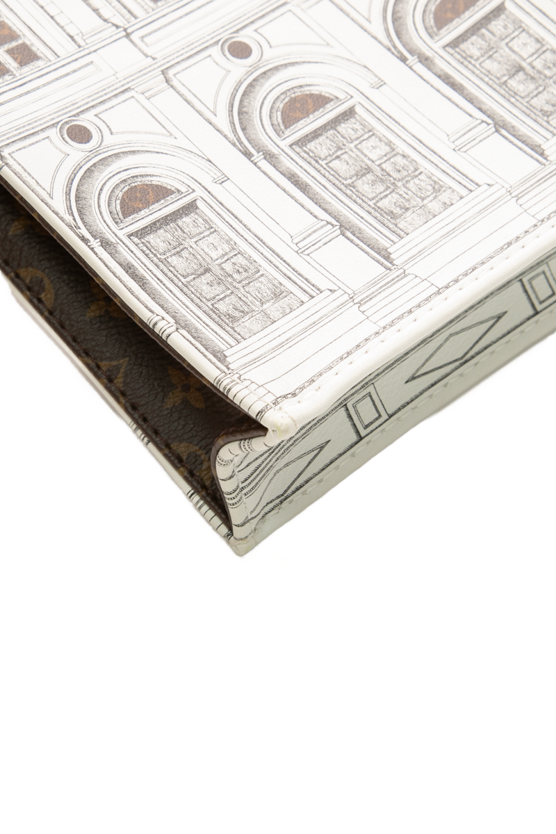x Fornasetti Architettura Petit Sac Plat