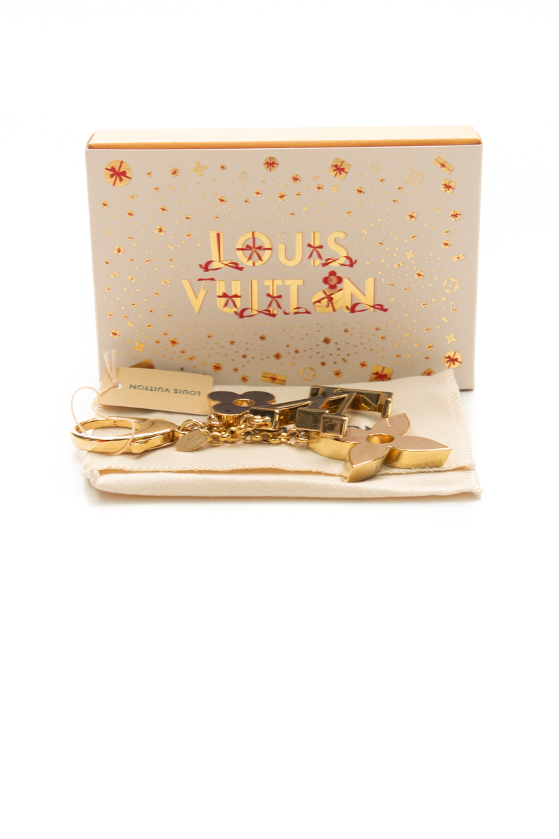 Fleur De Monogram Bag Charm