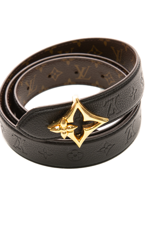 LV Mini Flowergram Reversible Belt - Size 36