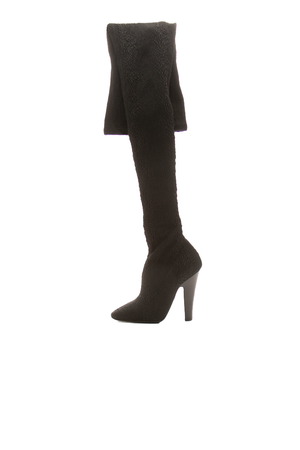 Saint-Laurent-Over-The-Knee-Pitone- Stretch-Boots-Size-37-295783