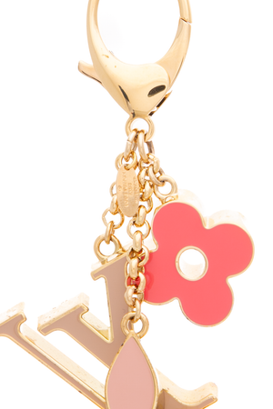 Fleur De Monogram Bag Charm