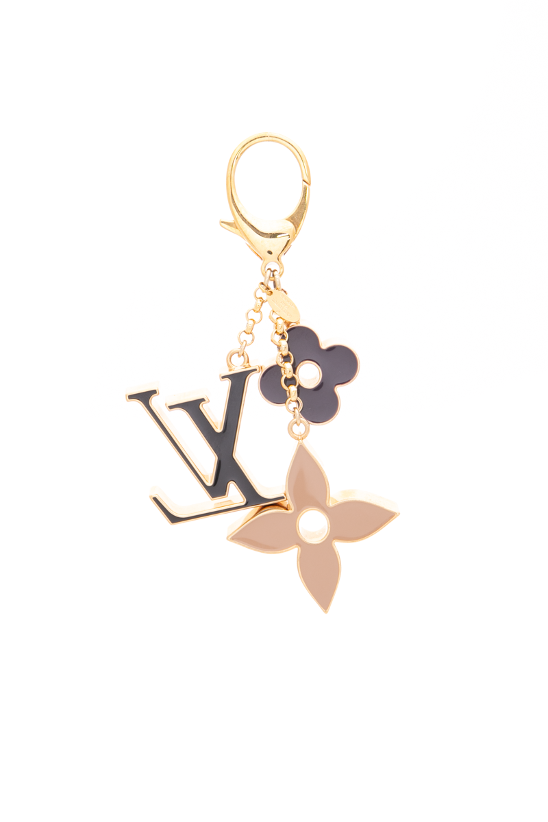 Fleur De Monogram Bag Charm