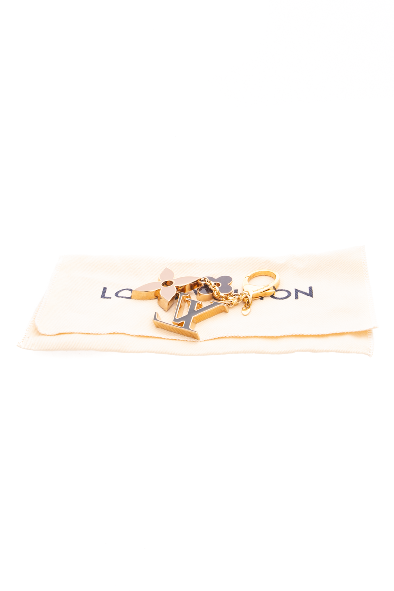 Fleur De Monogram Bag Charm