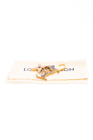 Fleur De Monogram Bag Charm