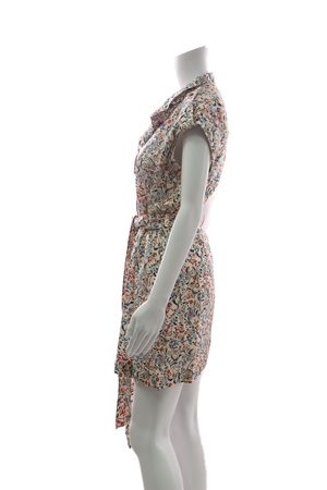 Floral Shirt Dress - Size 38