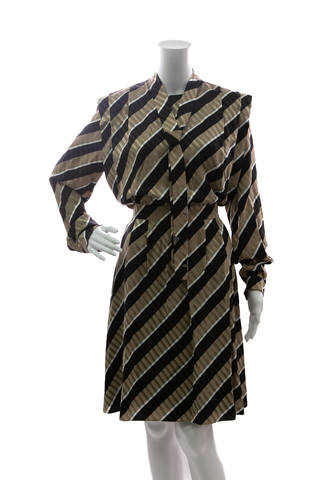 Louis-Vuitton-Striped-Lavaliere-Short- Dress-Size-40-293432