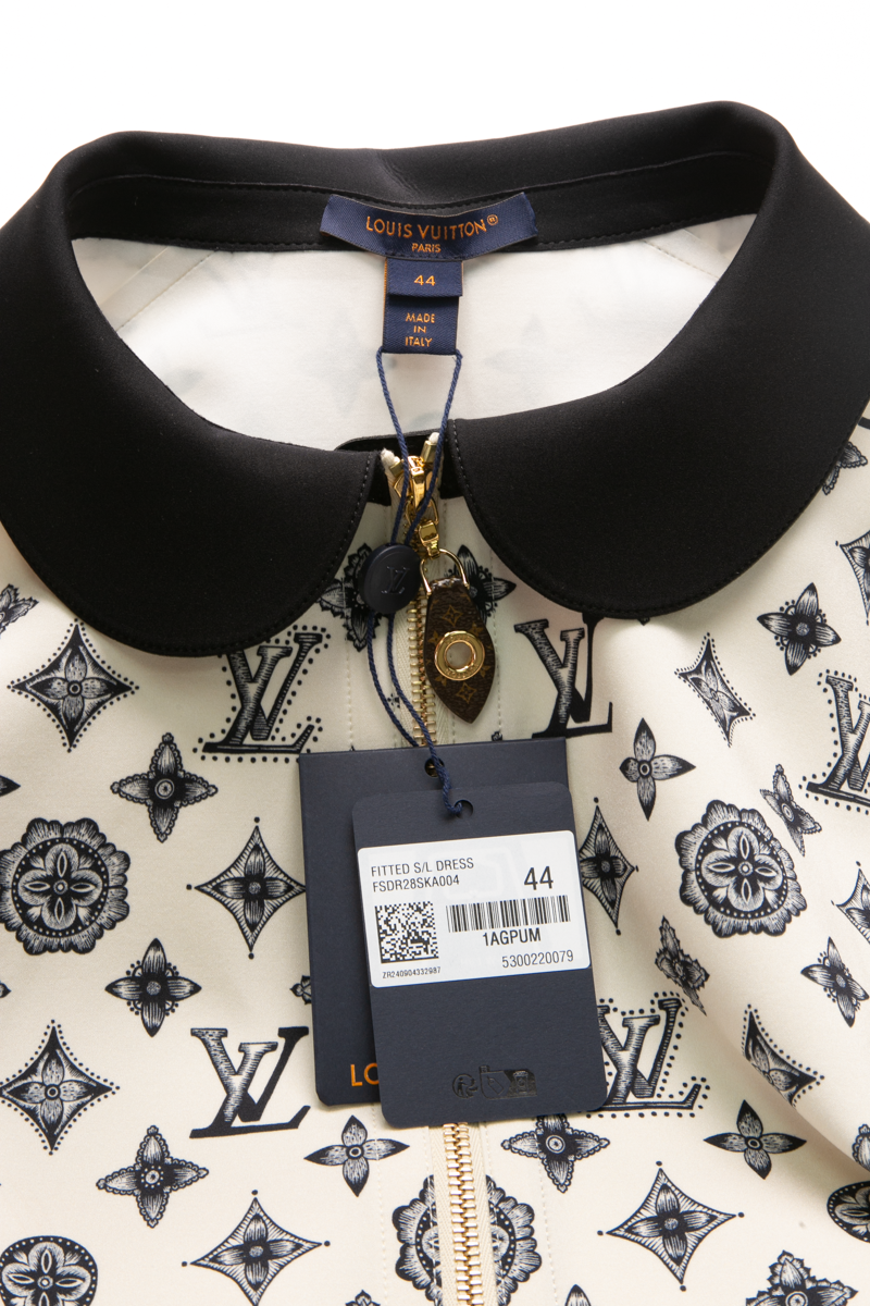 louis vuitton dresses Louis Vuitton - Monogram Fitted Dress - Ecru - Women - Size: 44