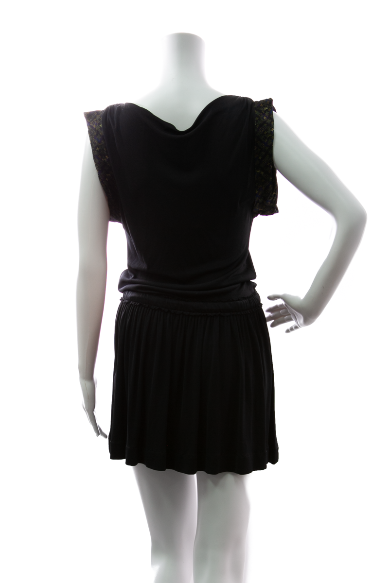 Cowl Neck Mini Dress - Size Small