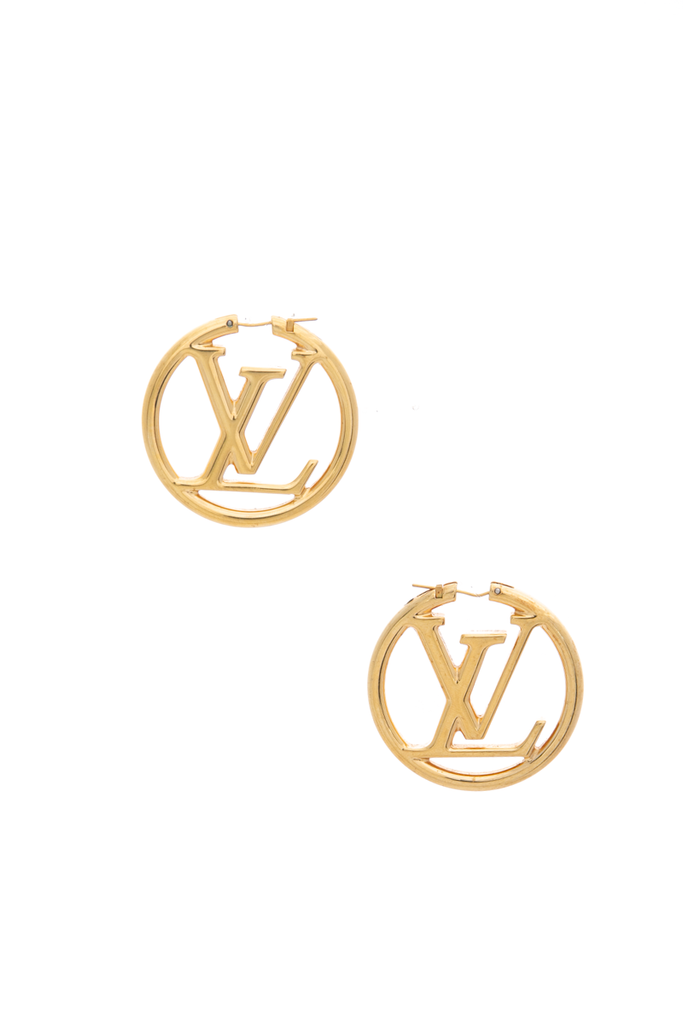 Louis Vuitton Louise Hoop GM Earrings - Couture USA