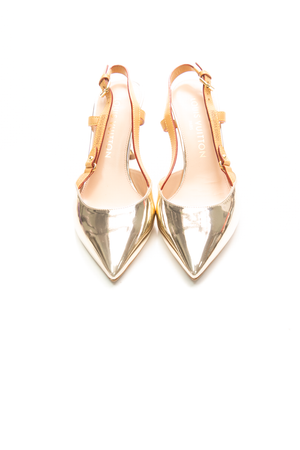 Slingback Blossom Pumps - Size 37