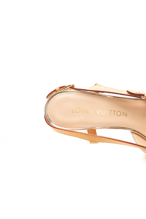 Slingback Blossom Pumps - Size 37