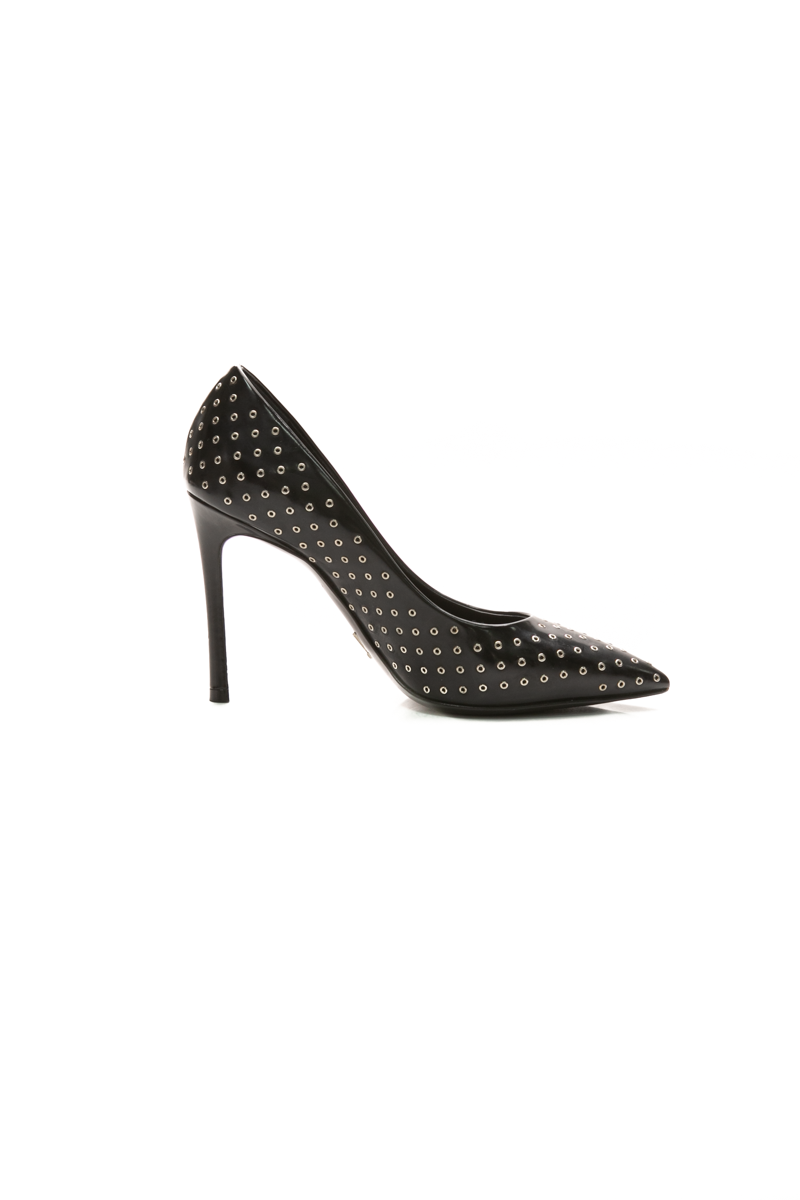 Rivet Pointed Toe Pumps - Size 36