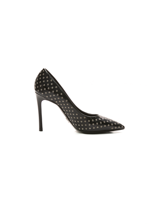 Rivet Pointed Toe Pumps - Size 36