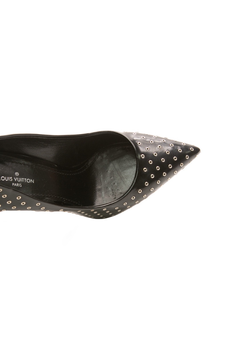 Rivet Pointed Toe Pumps - Size 36