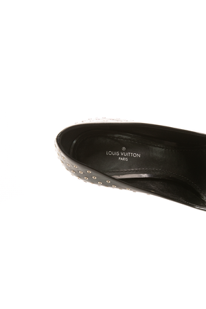 Rivet Pointed Toe Pumps - Size 36