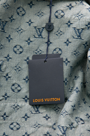 Monogram Patchwork Denim Hoodie - Size 48