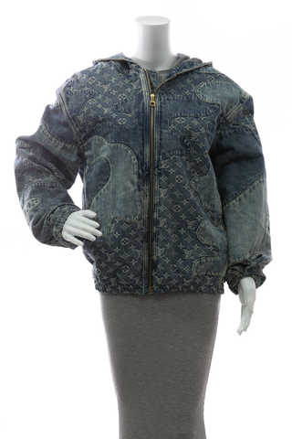 Louis-Vuitton-Monogram-Patchwork- Denim-Hoodie-Size-48-295388