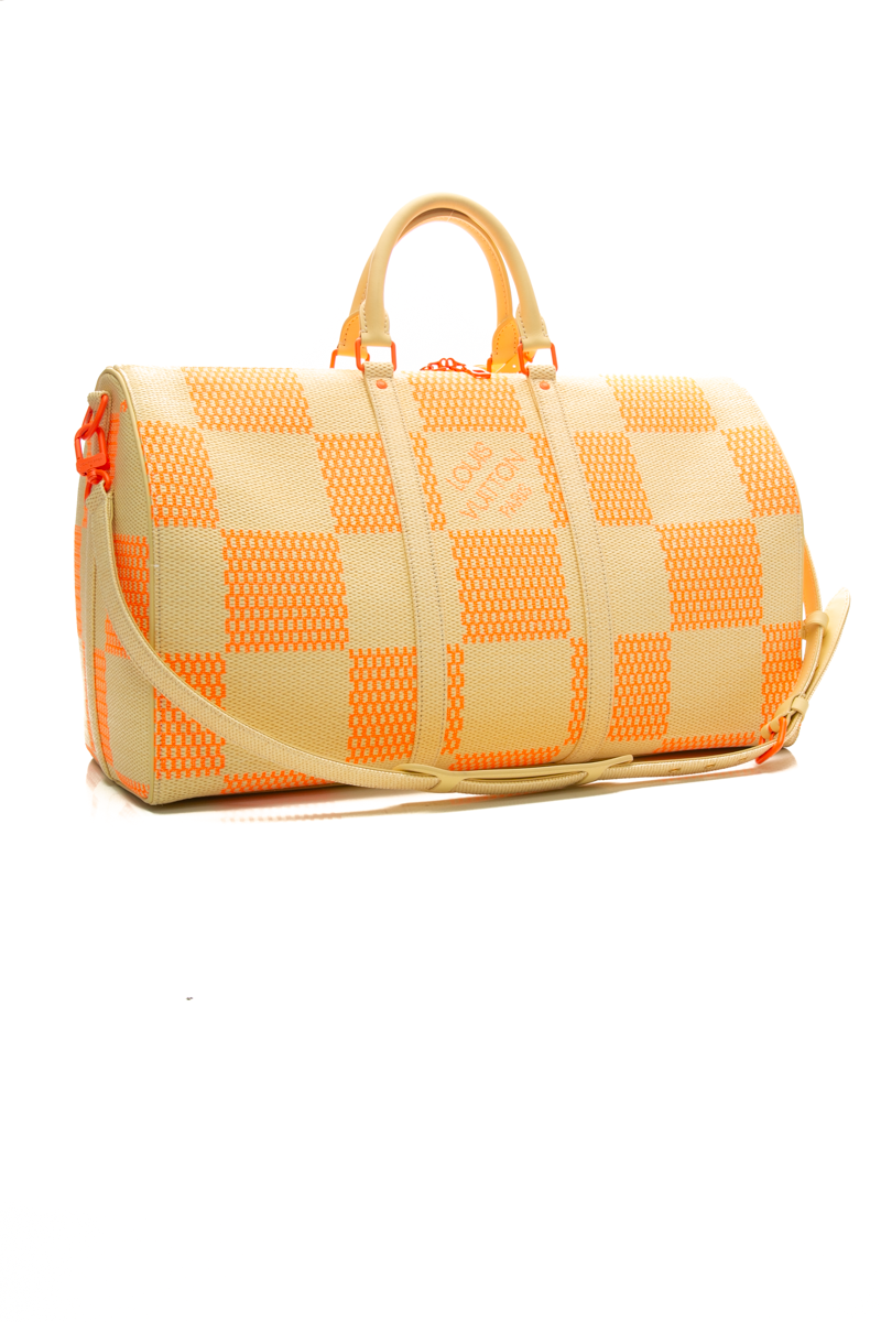 Raffia Keepall 50 Bandouliere Bag