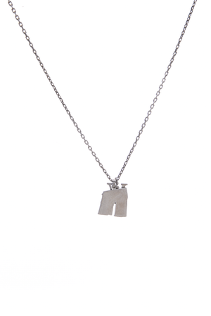 Arc De Triomphe Initial Pendent Necklace
