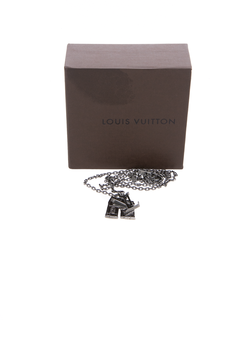 Arc De Triomphe Initial Pendent Necklace