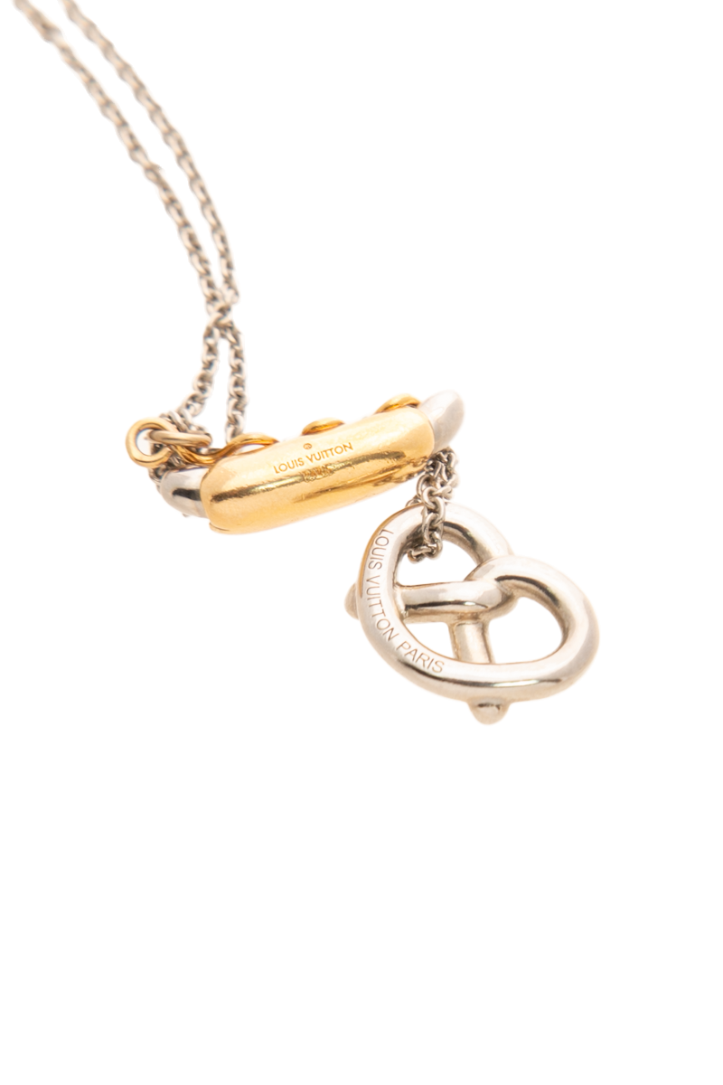 Hot Dog Pretzel Necklace