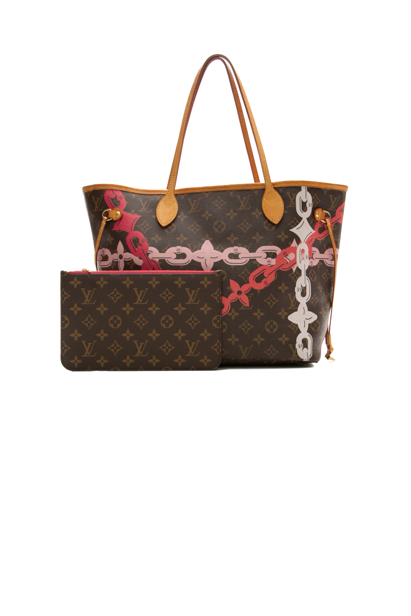 Louis Vuitton Bay Chain Neverfull MM Tote Bag - Couture USA
