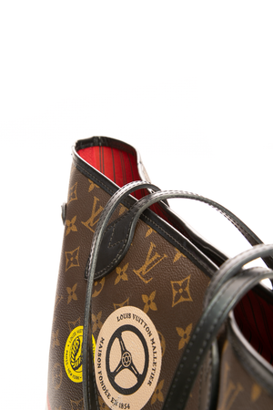 My LV World Tour Neverfull MM Tote Bag