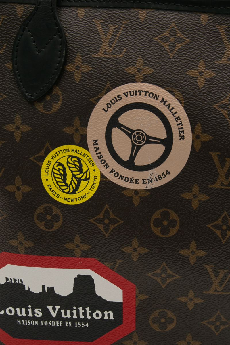 My LV World Tour Neverfull MM Tote Bag
